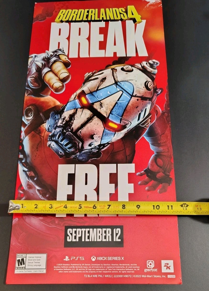2025 – Borderlands 4 – Store Display 24x 11x