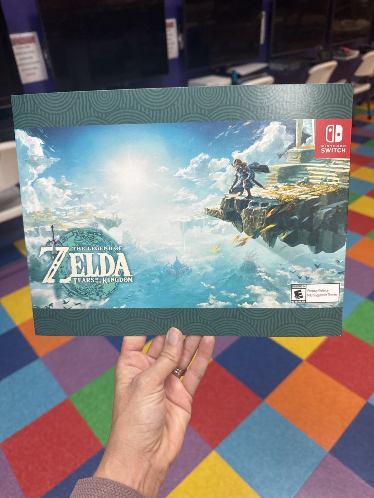 The Legend of Zelda Tears of the Kingdom Nintendo Switch Gamestop Promo Display