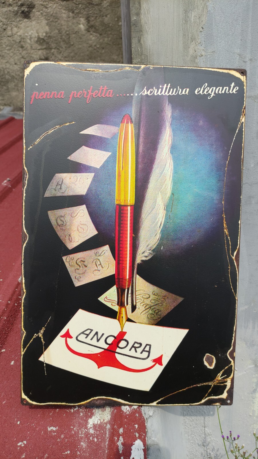 Ancora Lusso Vintage advertising Sign