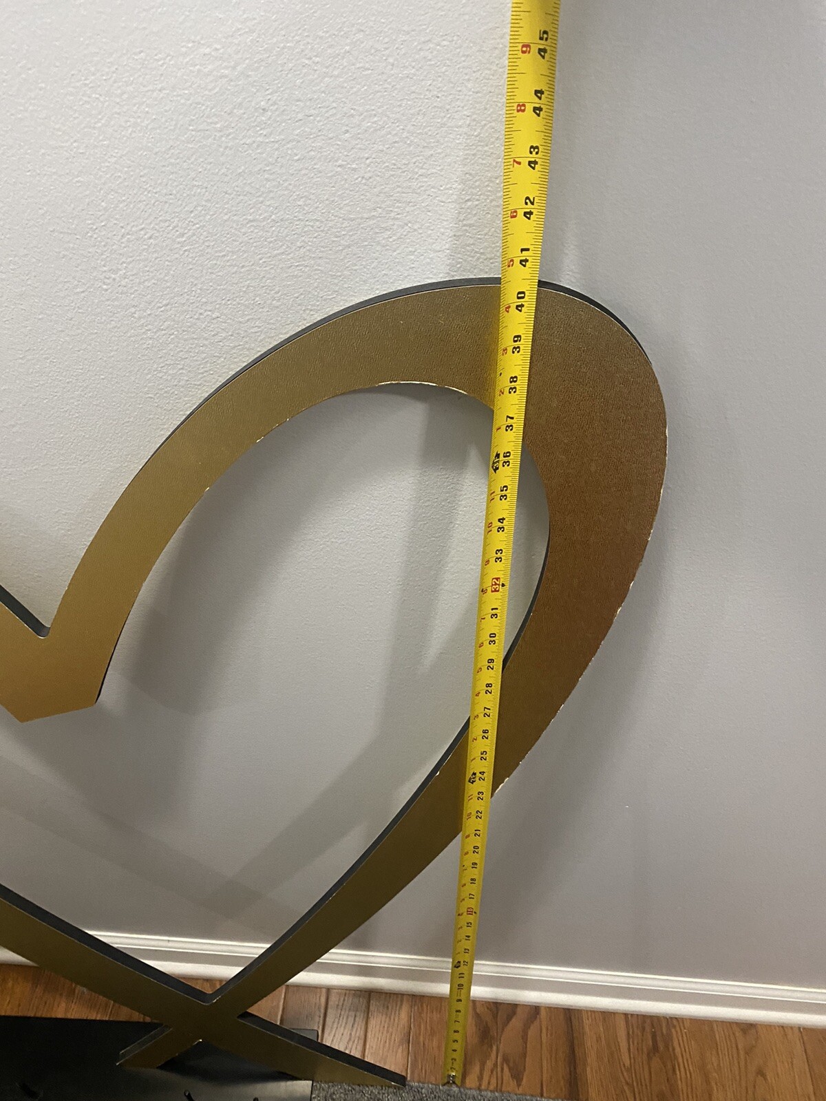 Victorias Secret PINK Store Display Heart Gold Rare