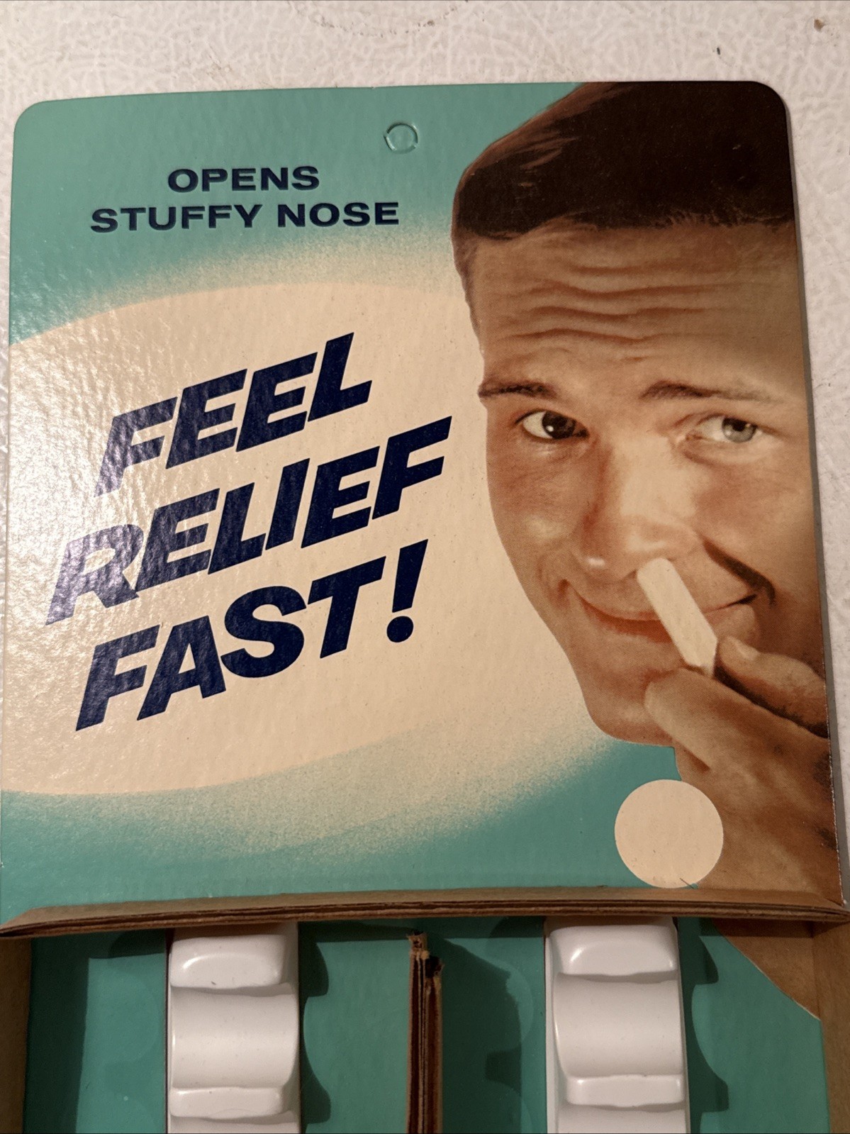 Vintage 1960’s Vicks Inhaler Store Display with (6) Original NOS Tubes and Box
