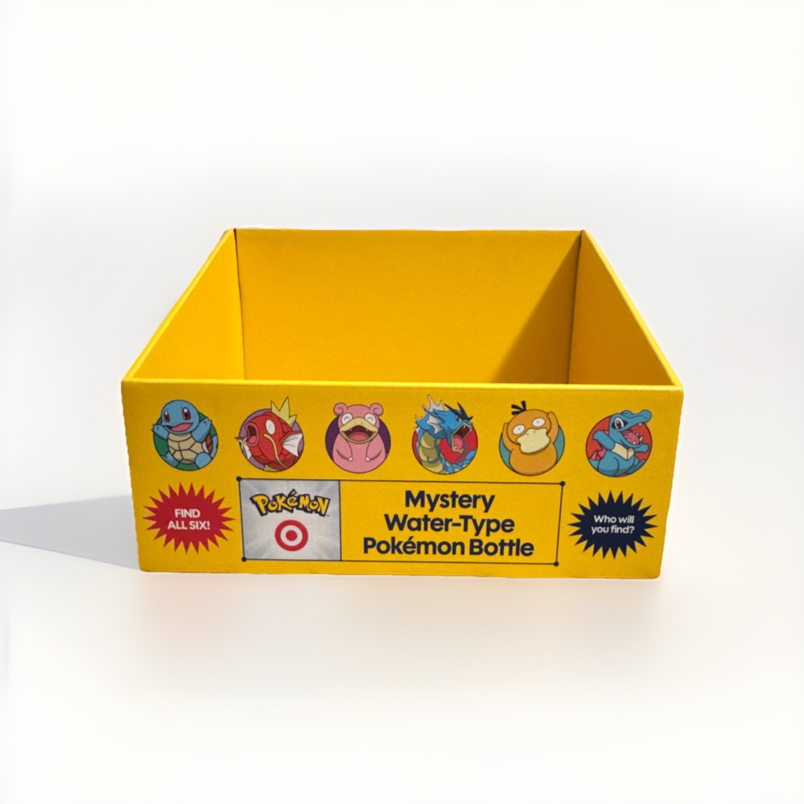 Pokémon Water-Type Bottle Yellow Store Display Box Target Advertising