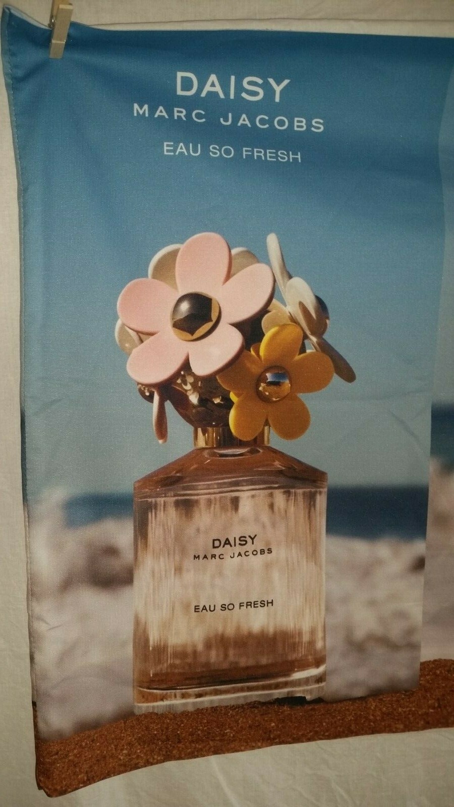 Marc Jacobs perfume fabric store advertising display sleeve wrap 27 x 25″