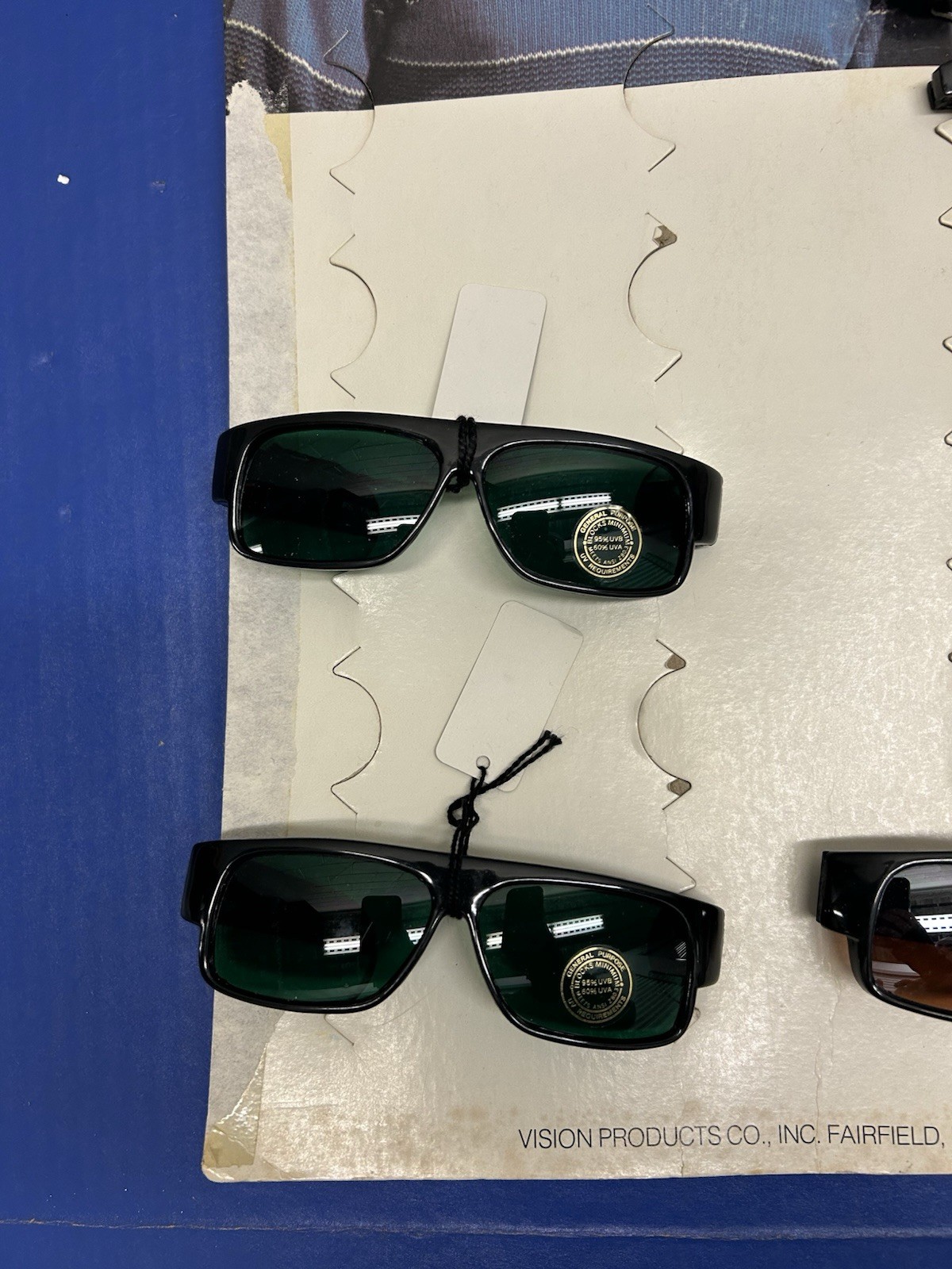 Vintage MR. FASHION Round Sunglasses Store Display 5 Pairs Of Glasses 1980s