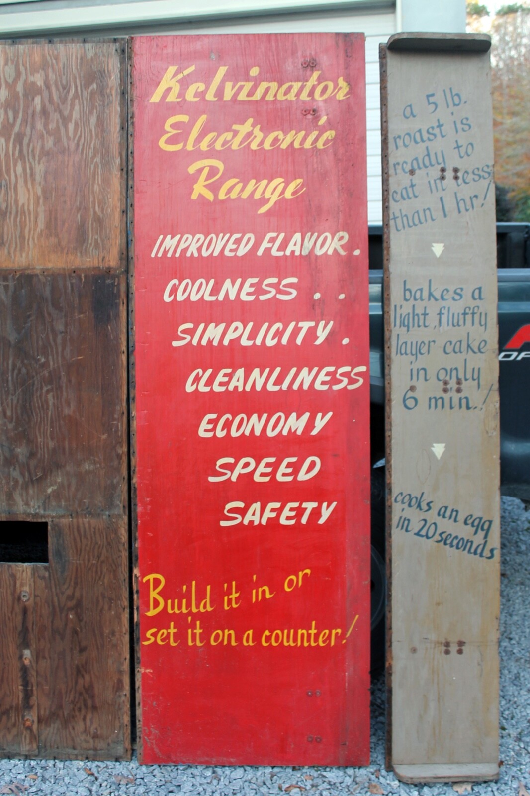 1930s Vintage Kelvinator Display Crate Signs – Set of 5