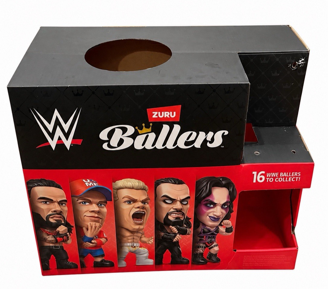 ZURU WWE Ballers Store Counter Display Retail Display Box Empty Promo Series 1