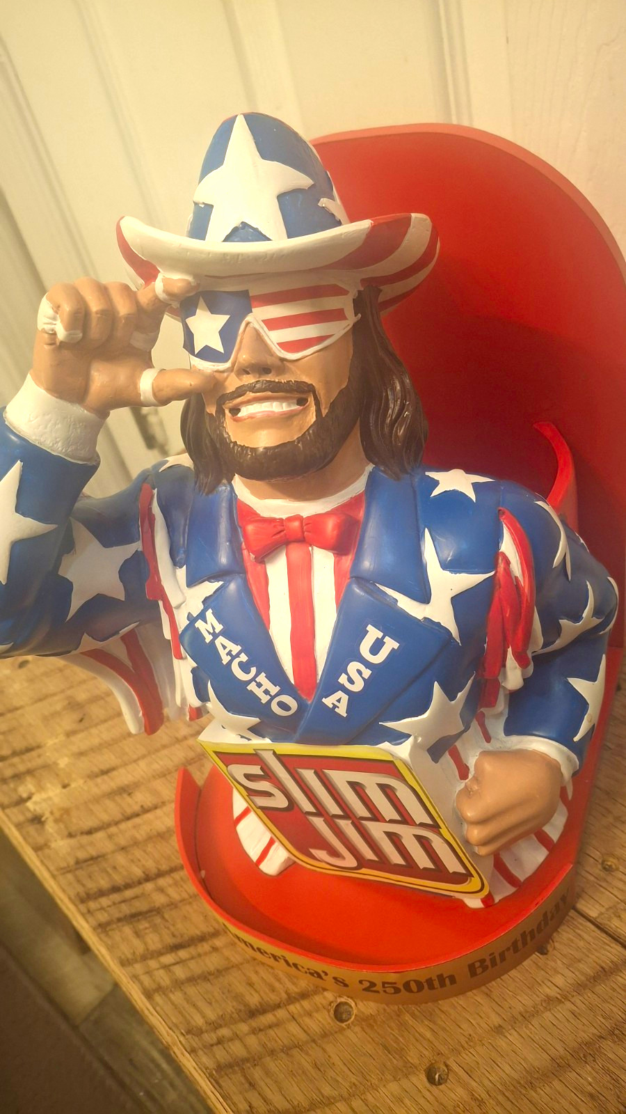 Slim Jim Collector Series 2026 Randy Savage Store Display Red White Blue