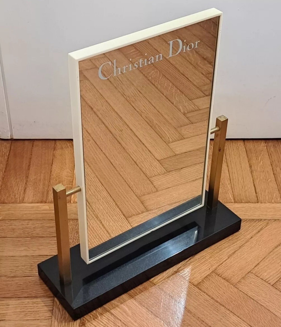 SHOP ADVERTISING DISPLAY MIRROR-CHRISTIAN DIOR-FASHION DESIGN-VINTAGE