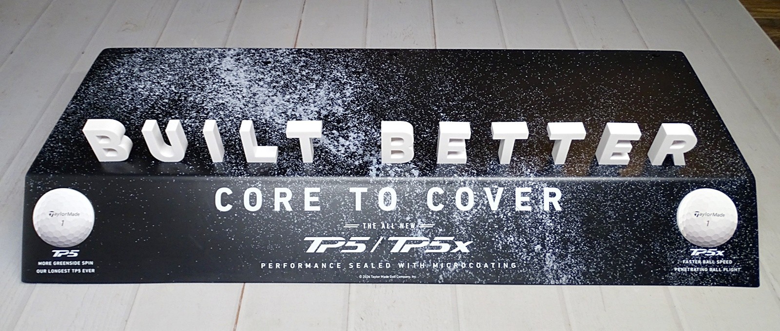 TaylorMade TP5, TP5X Golf Ball Store Countertop Display Built Better