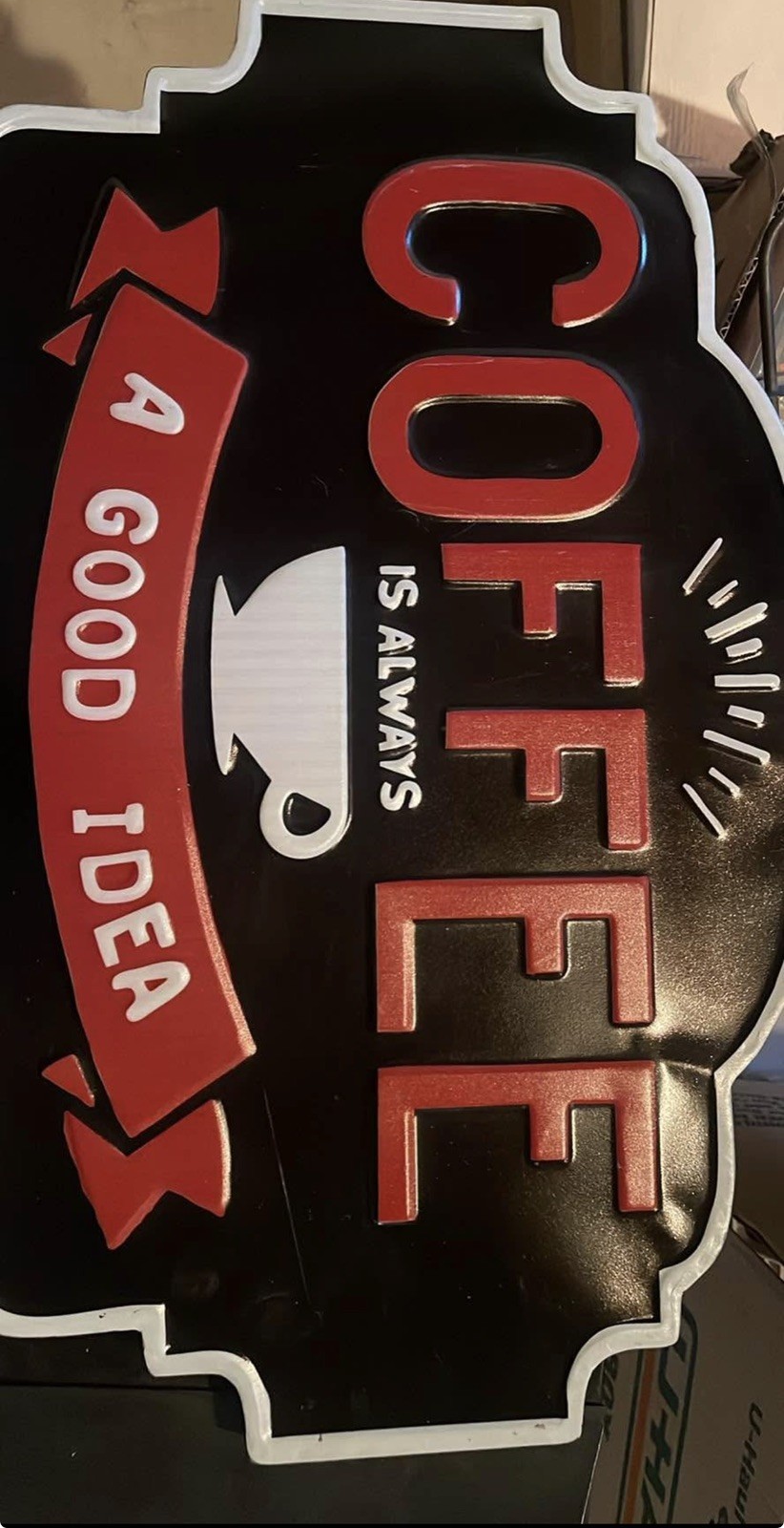 vintage coffee sign original