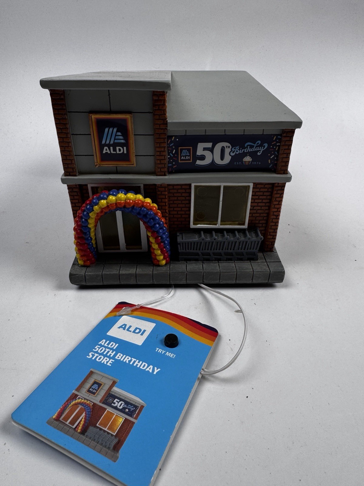ALDI 50th Birthday Lighted Store Display Decor 2026 LED Building Rare