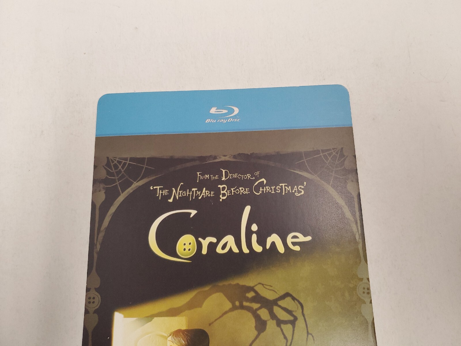 Coraline BLOCKBUSTER SHELF DISPLAY BLU-RAY BACKER CARD ONLY 5.5″X8″