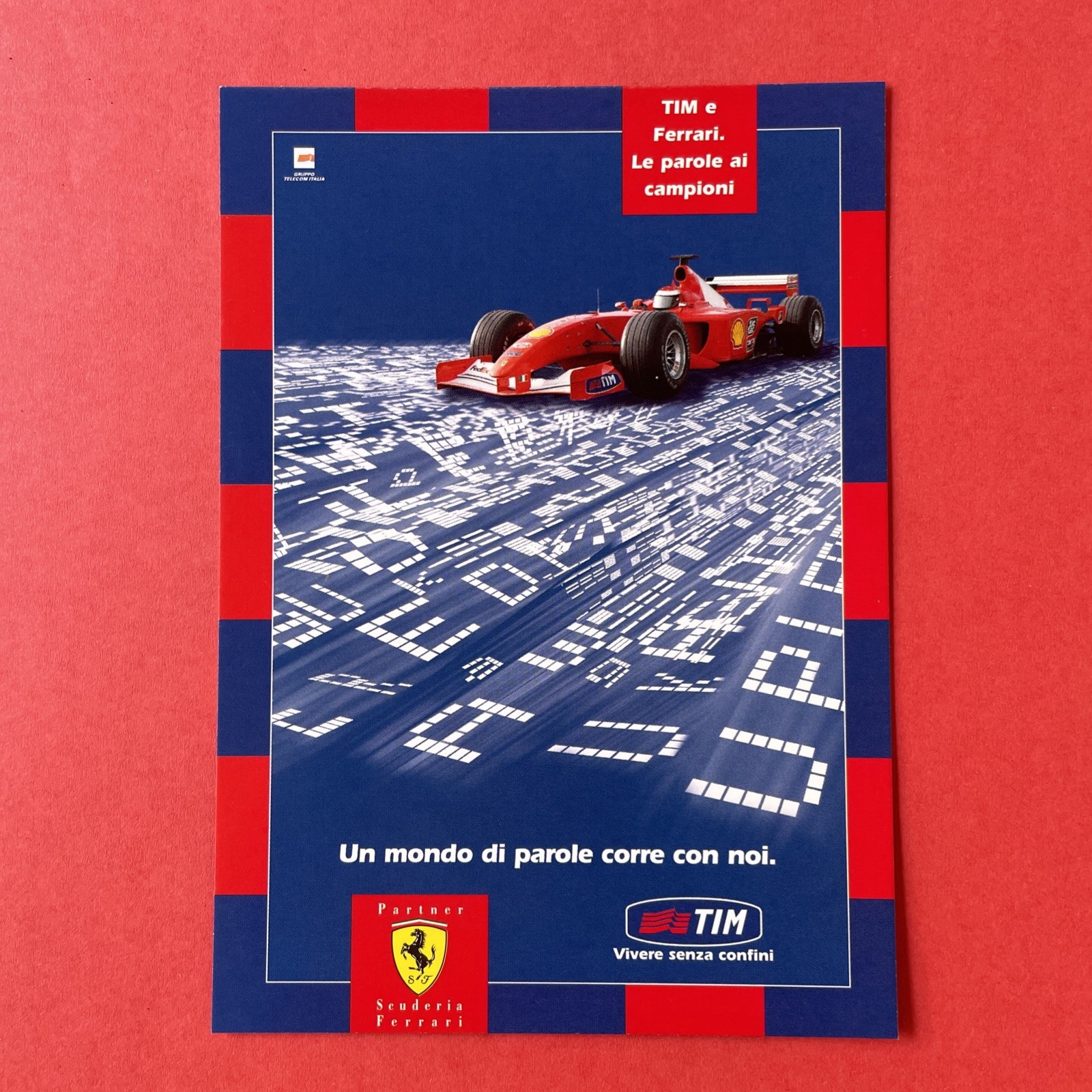 TIM E FERRARI ADVERTISING POSTCARD TIM LIMITED EDITION NO. 0686