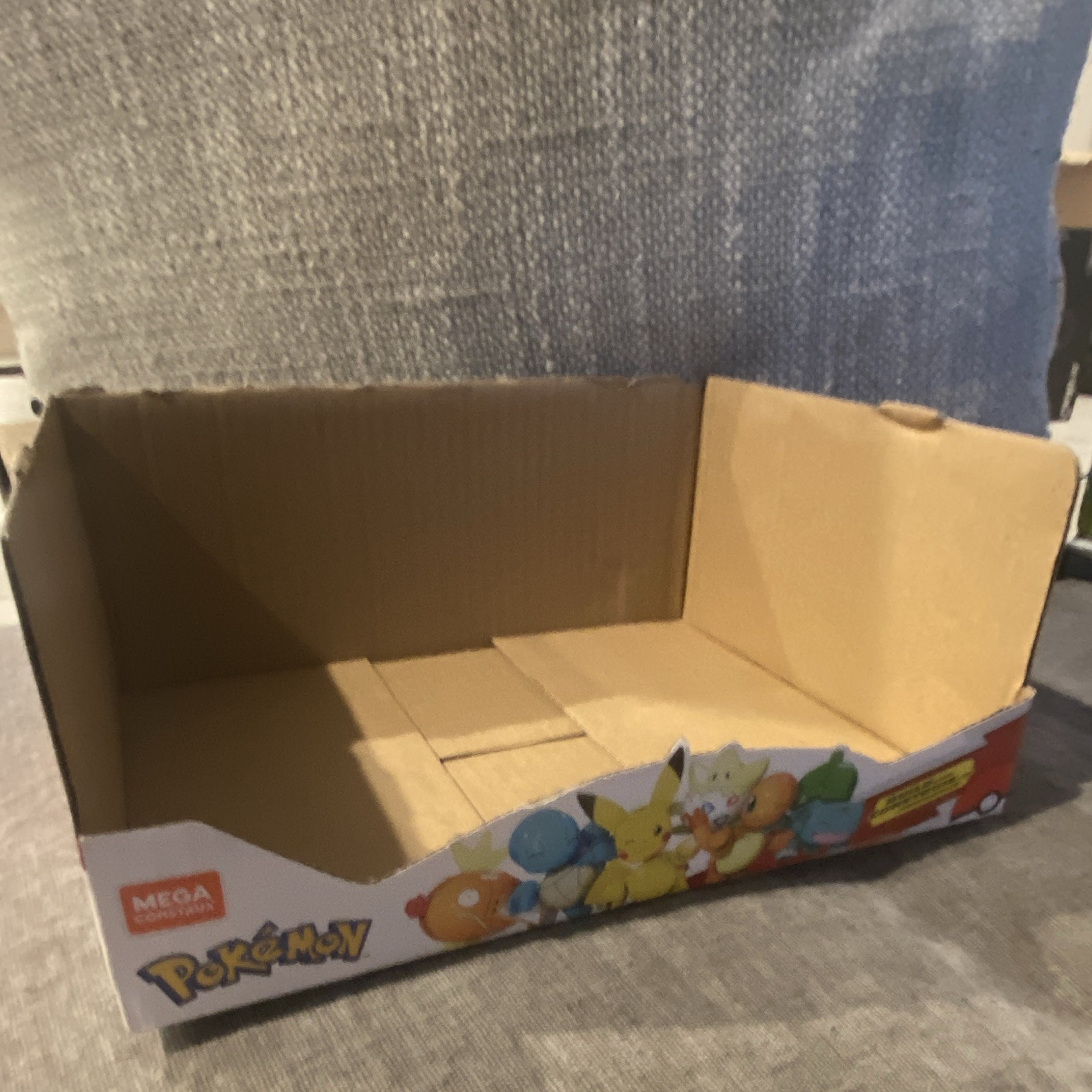 MEGA Construx Pokémon Cardboard Countertop Store Display Box/Tray 2021 Red