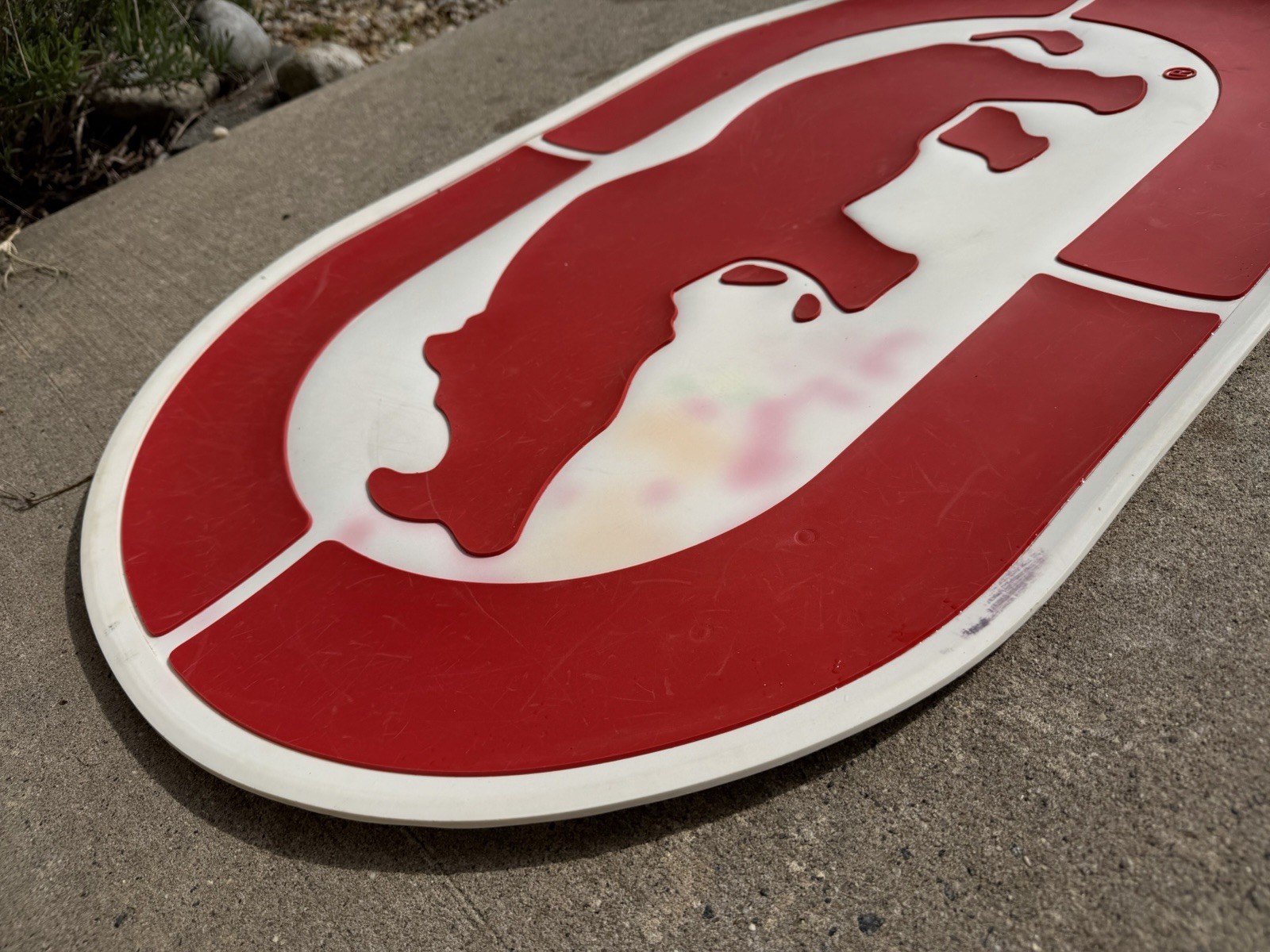 Ecko Unltd Rhino Store Display Mat Red White 24×35 Retail Sign Y2K RARE!