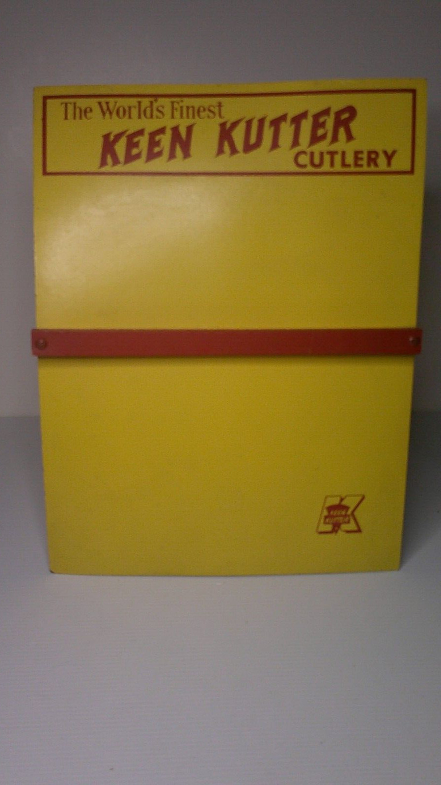 vintage advertising Keen Kutter Cutlery Masonite store display board Z129