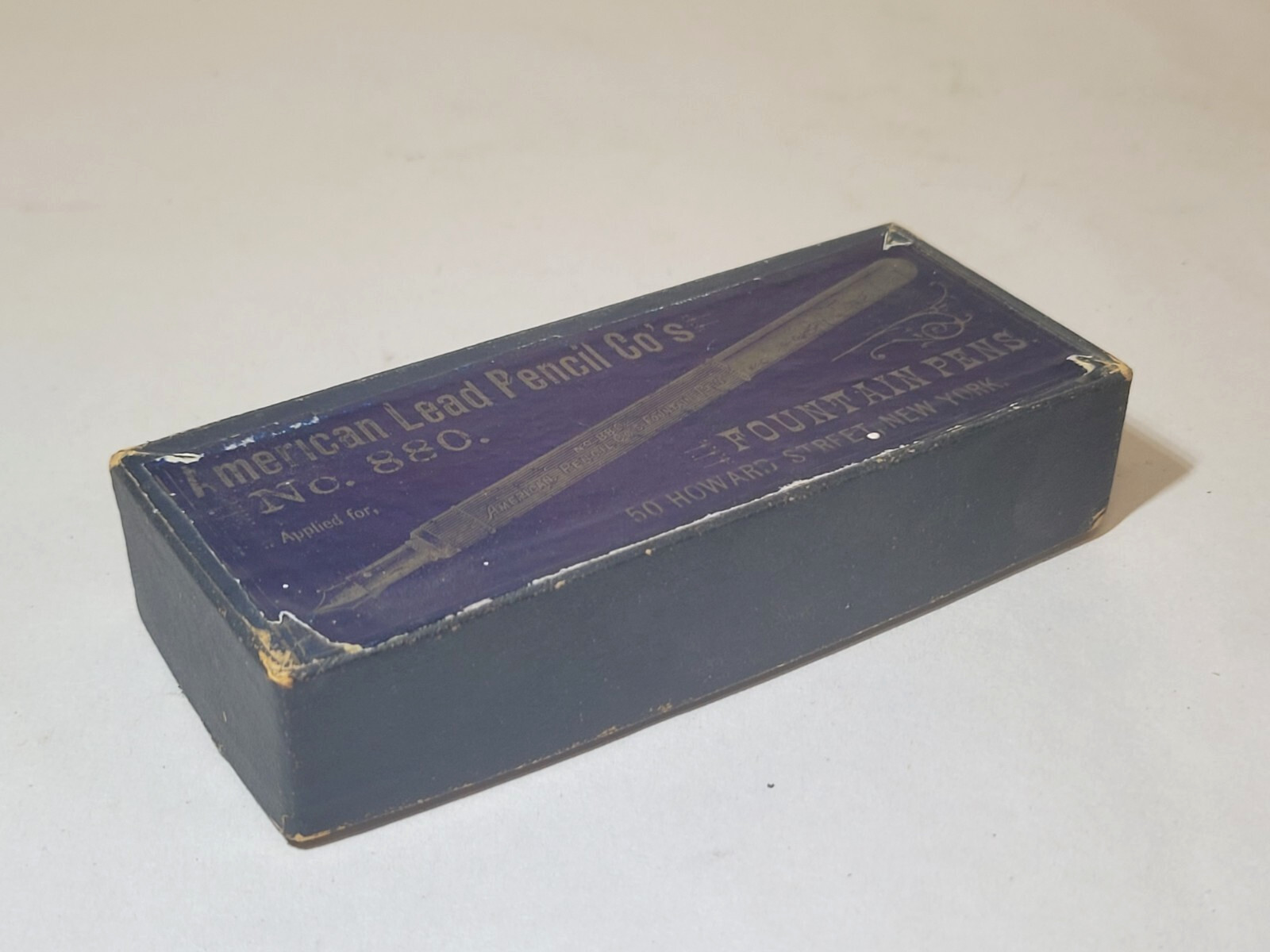 1880s FOUNTAIN PENS Box American Lead Pencil Co. Store Display No. 880 Antique