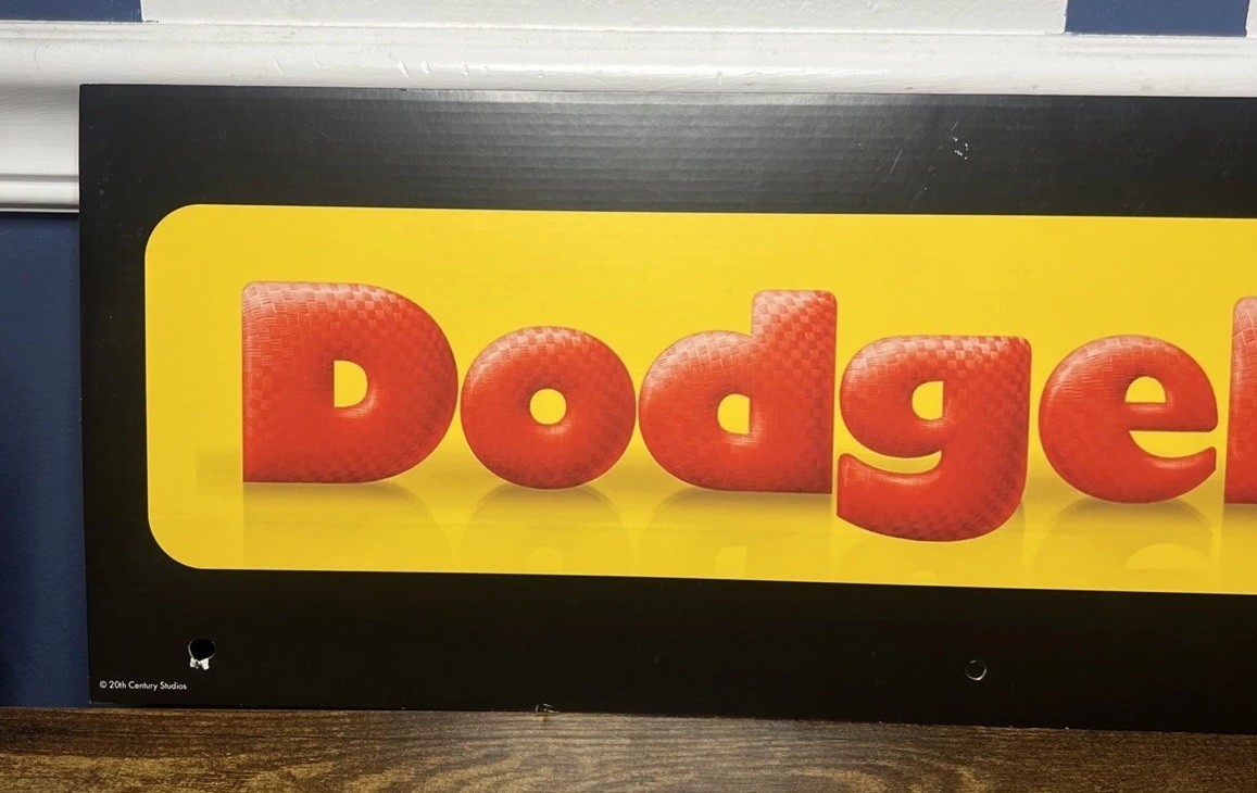 2024 Spirit Halloween Display End Cap 24″ x 8″ – DodgeBall The Movie Sign 20th