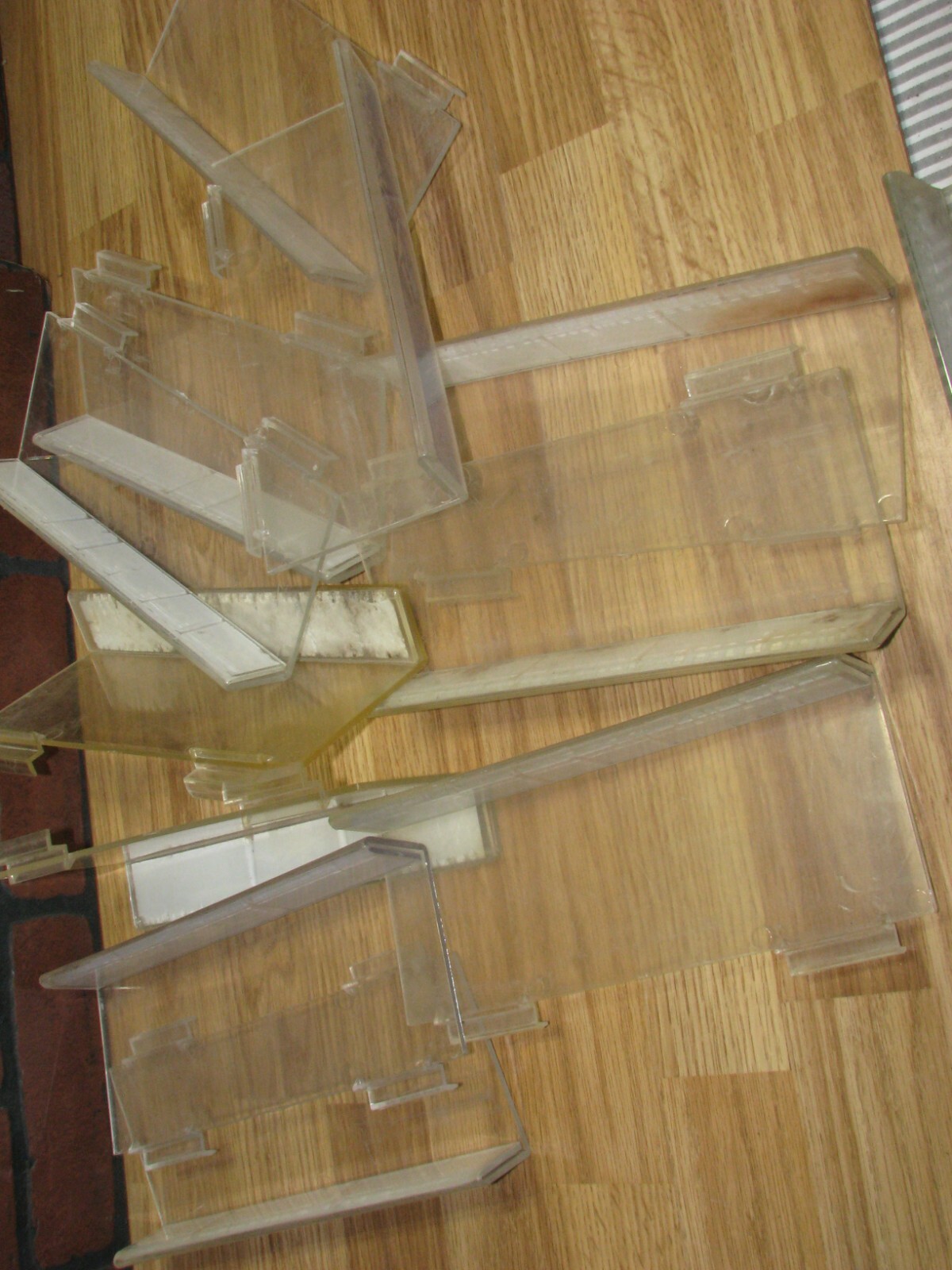 Vintage Slat Wall Display Shoe Shelf Reebok Lot of 12