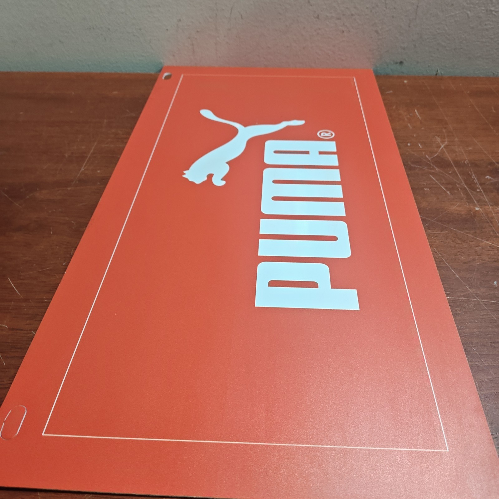 PUMA Shoe Store Retail Wall Hanging Sign Display Red 20×10