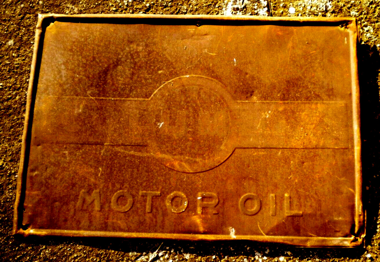 COLUMBIA MOTO OIL – LITHOGRAPHED SHEET PLATE – 1940s