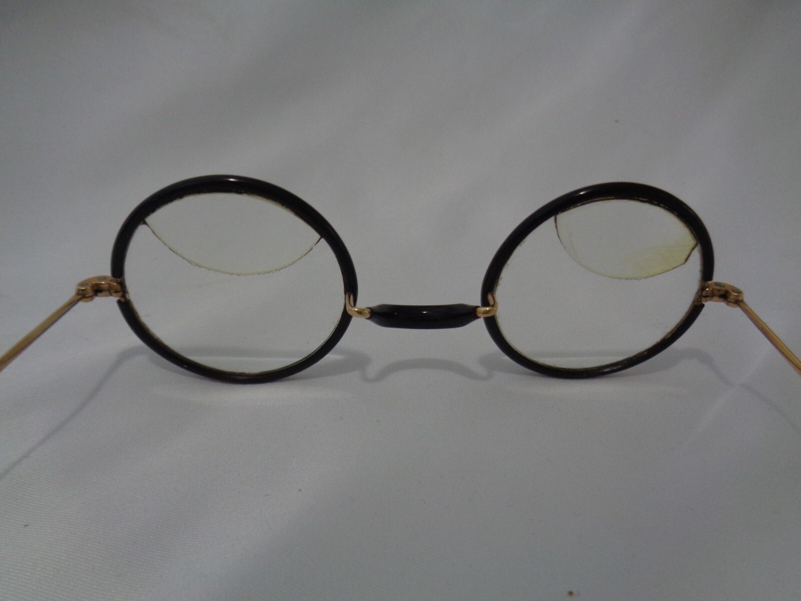 Old Store Display Arista Natural Gold Black Rim Eyeglasses Bifocal