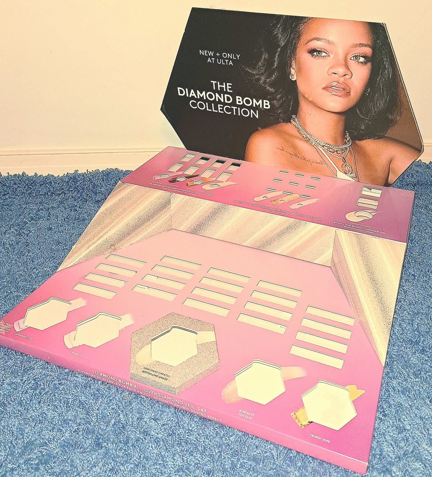 Rihanna Fenty Beauty Makeup PROMO DISPLAY 2 FT Ulta Beauty Diamond Gloss RARE