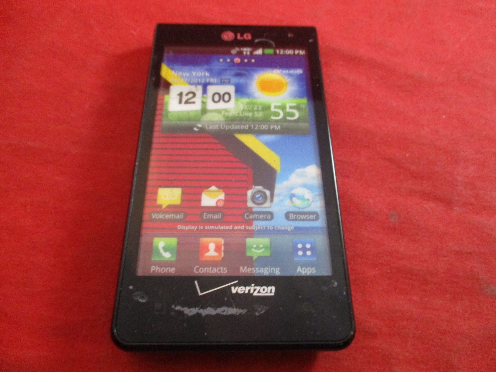LG Verizon 4G Mock Dummy Mobile Cell Phone Store Display (not an actual phone)