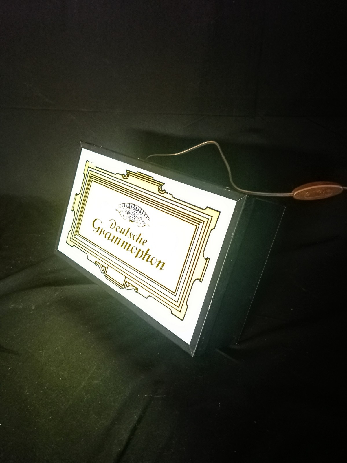Antique Deutsche Grammophon Neon Light Sign 1970s 900s Advertising Sign