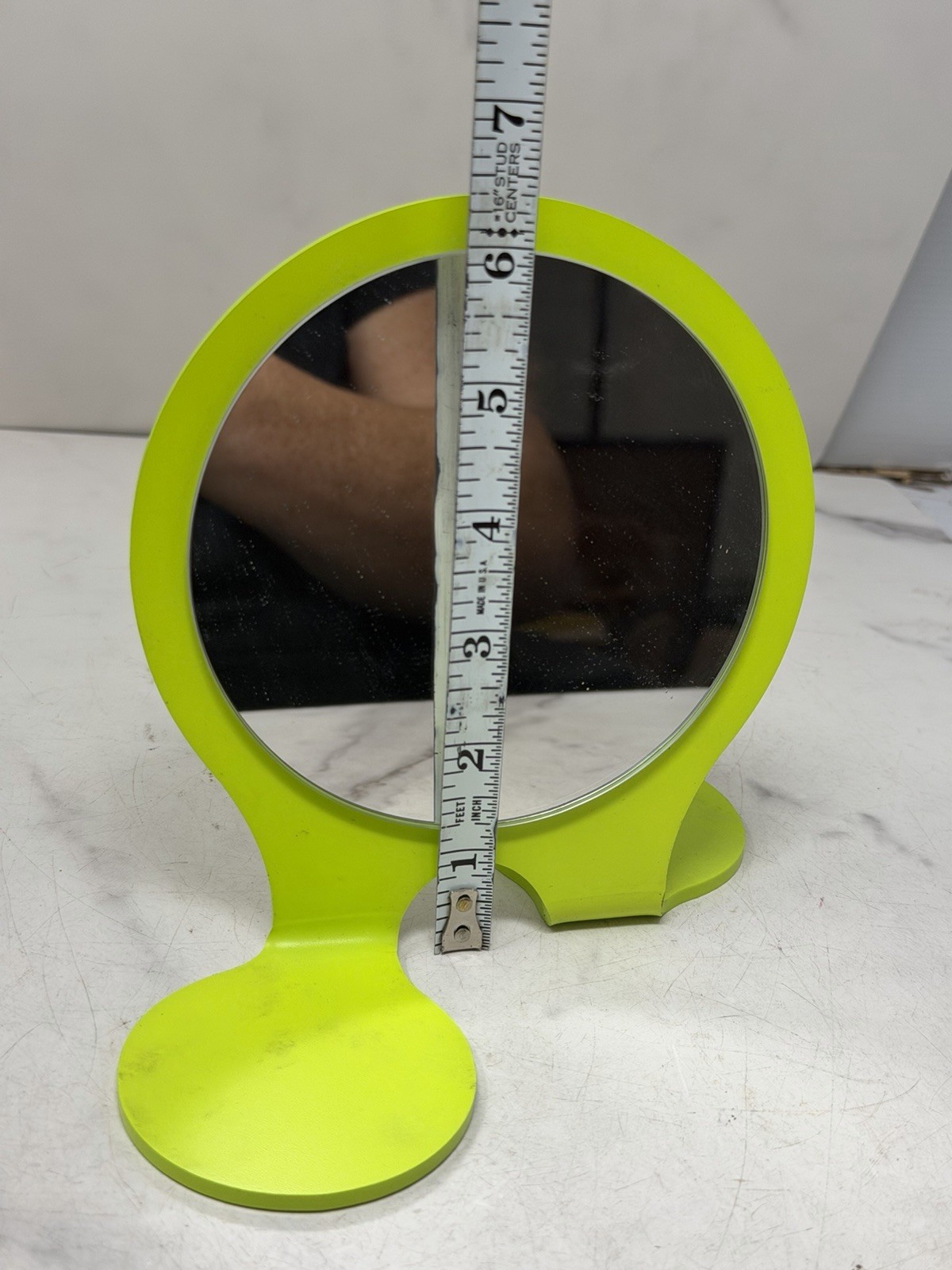 JF Rey Optical Shop Mirror Neon Green Eyewear Display Counter Mirror 90s Vibe