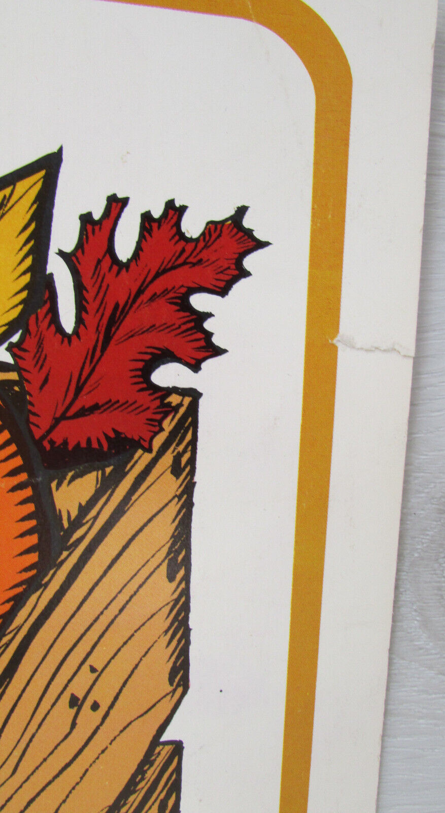 2 Vintage Grocery Store Fall Harvest Advertising Display Sale Sign Double Sided