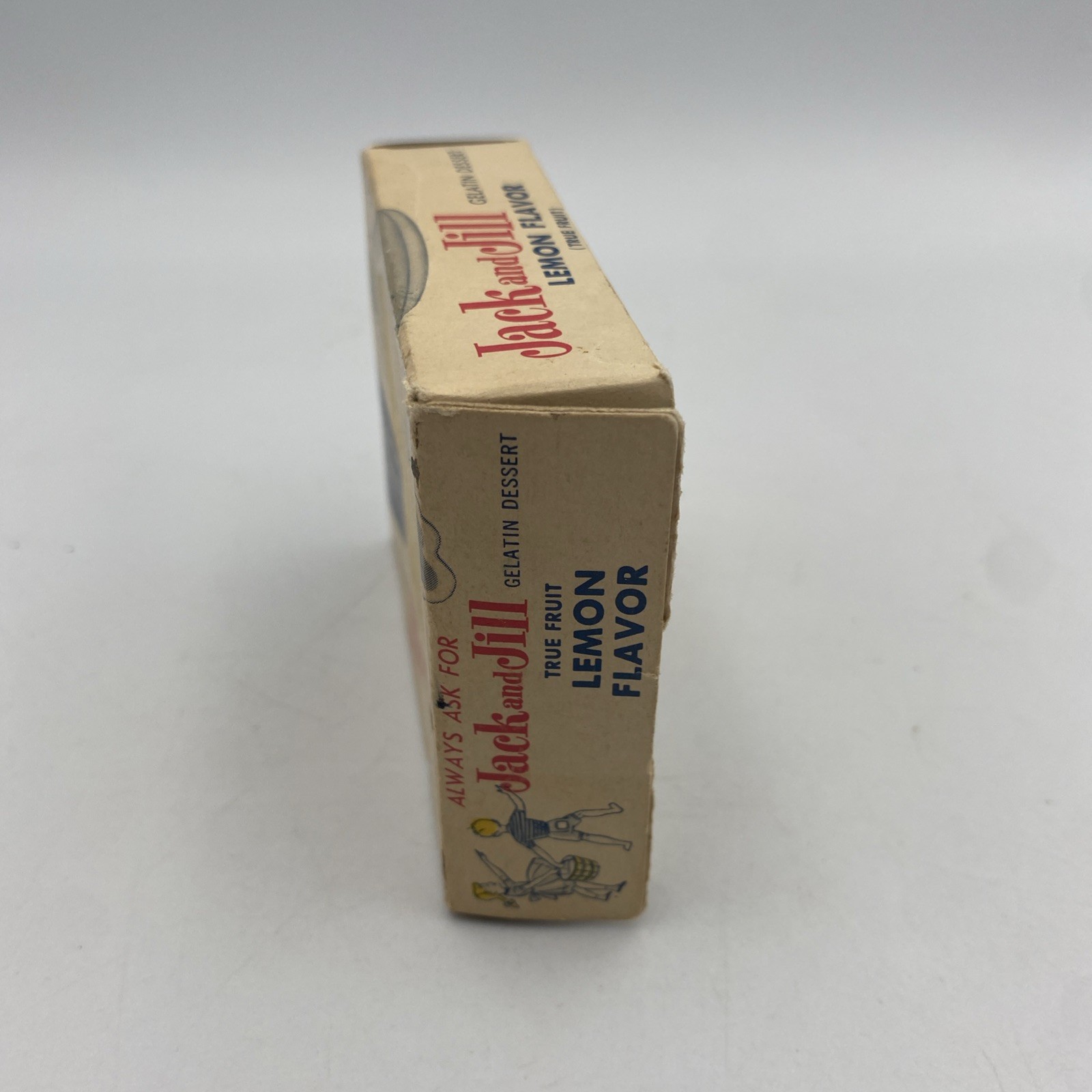 1960s Jack and Jill Jello Gelatin Box Vintage NOS Lemon