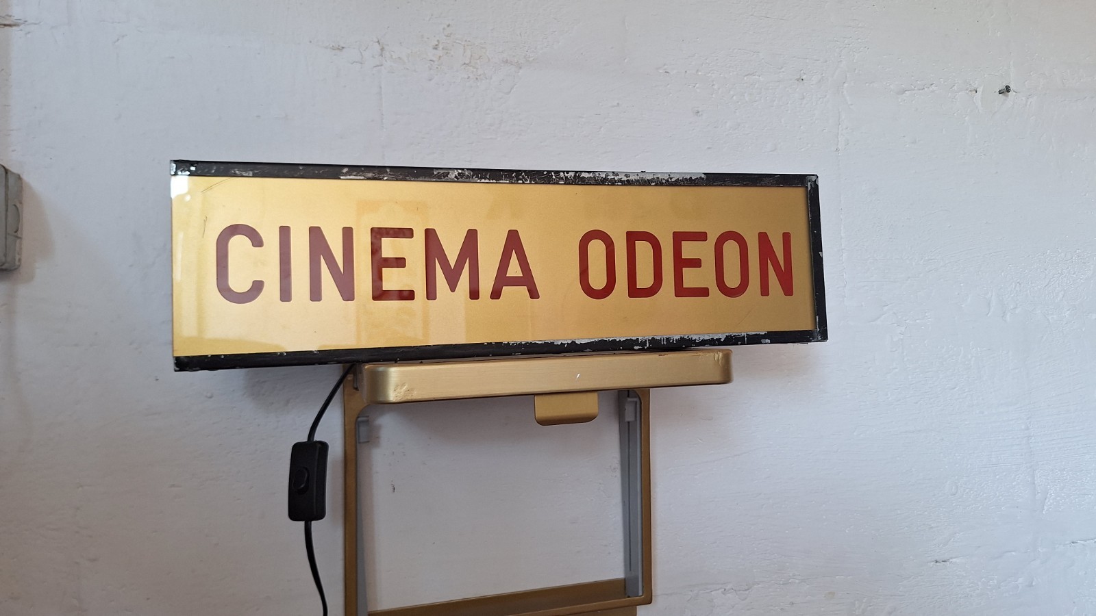 Original 1970s Cinema Odeon Light Sign