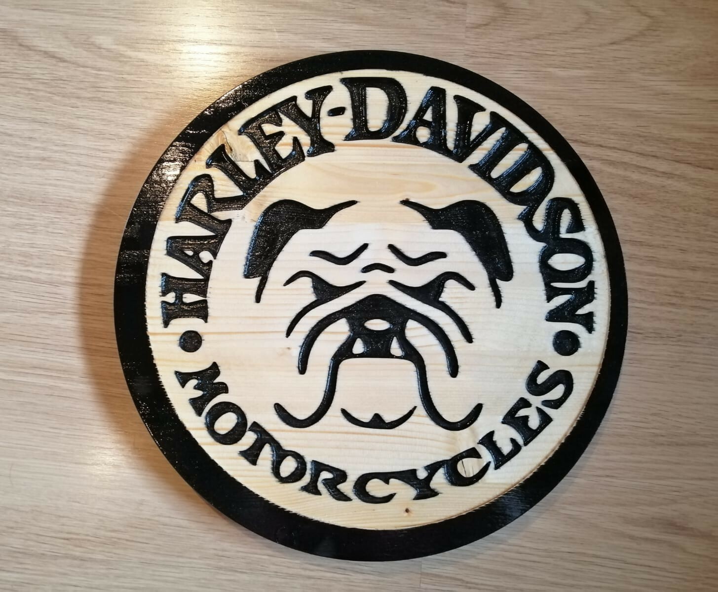 Grande targa insegna Harley Davidson quadro vintage