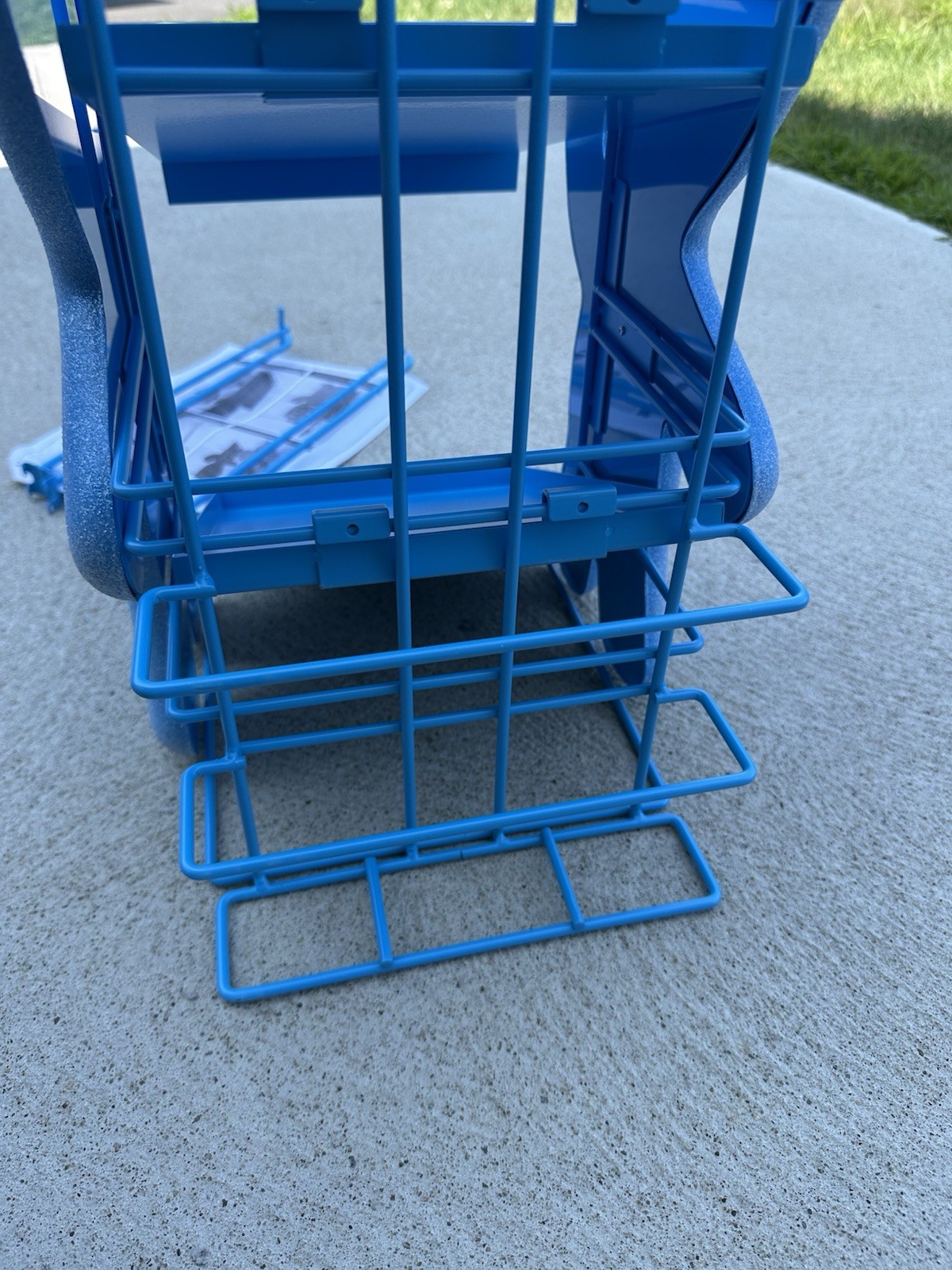Sour Patch Kids Candy Countertop Store Display – Blue Metal Wire Shelf Rack