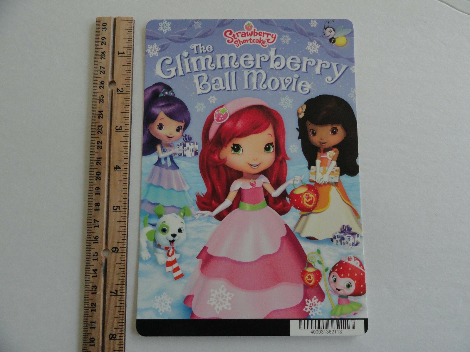 STRAWBERRY SHORTCAKE THE GLIMMERBERRY BALL – BLOCKBUSTER BACKER CARD 5″X8″
