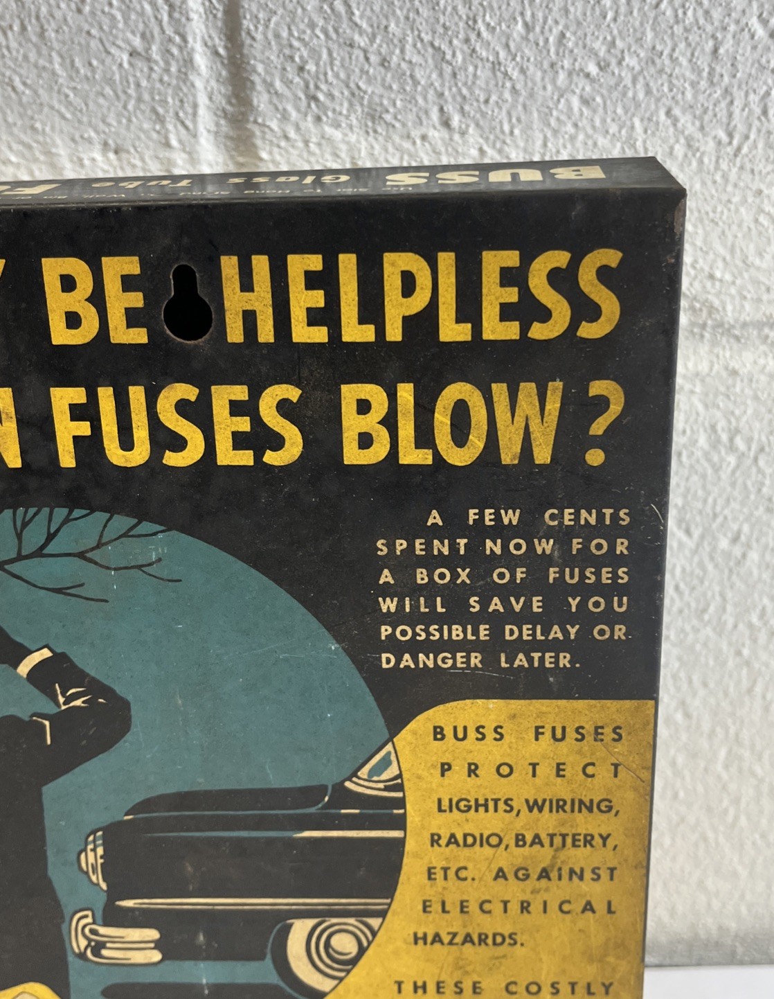Vintage Buss Fuse Glass Tube Display Rack With A Lot Of Fuses Original No Rust