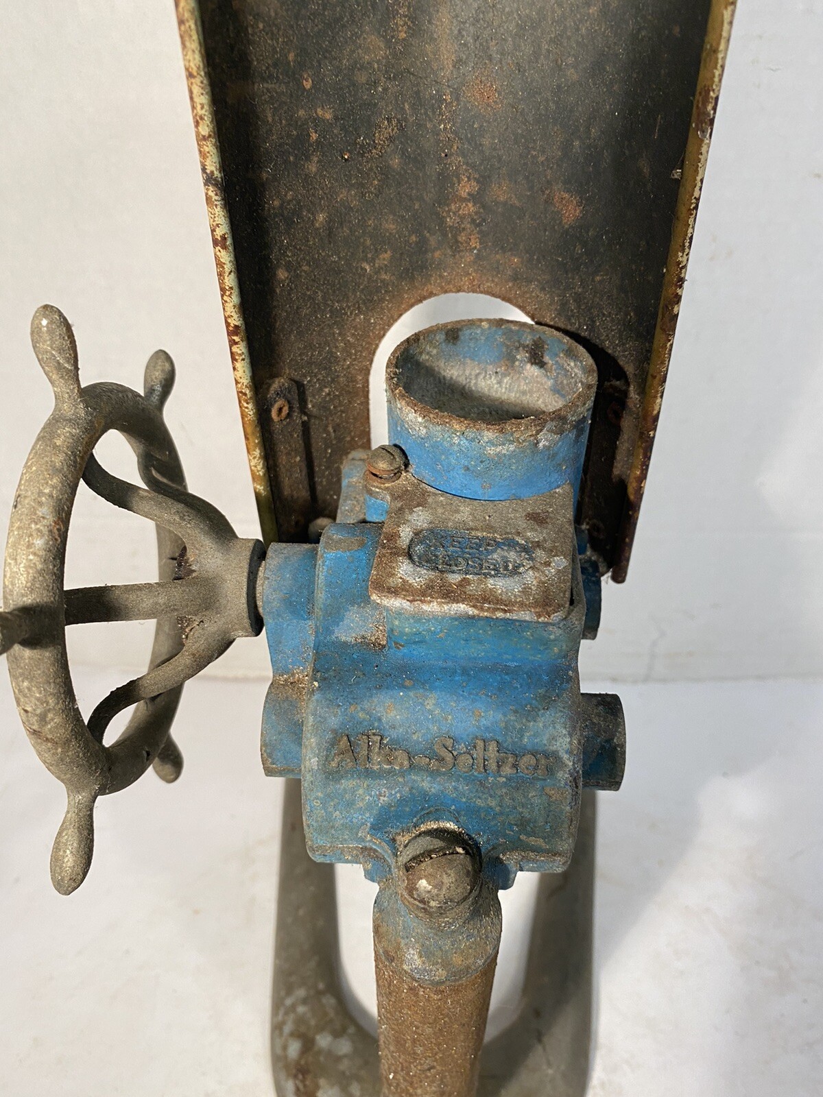 Vintage Alka Seltzer Pharmacy Drug Store Soda Fountain Grinder Dispenser Machine