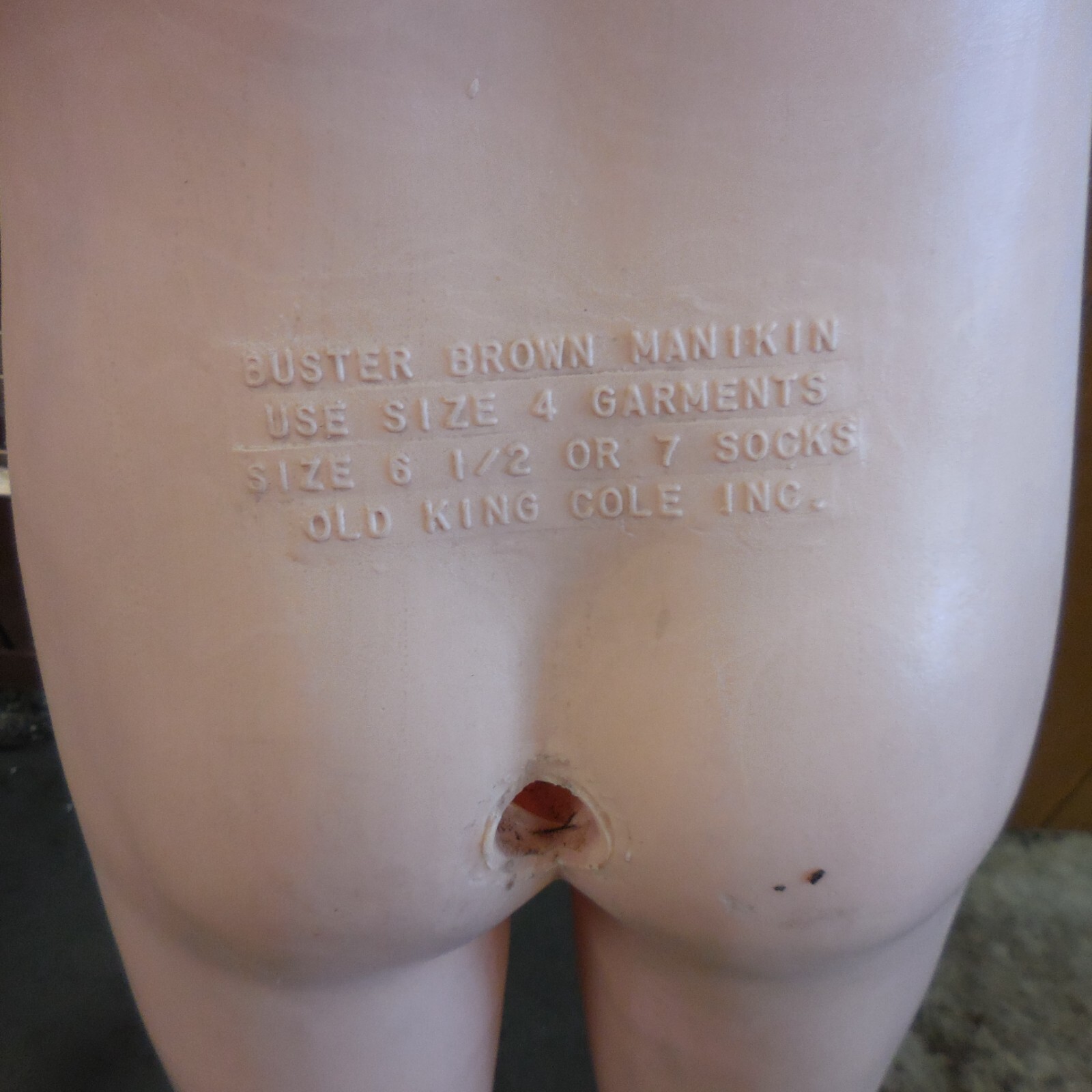Buster Brown Shoes Store Display Plastic 41″ Young Girl Manikin-Old King Cole