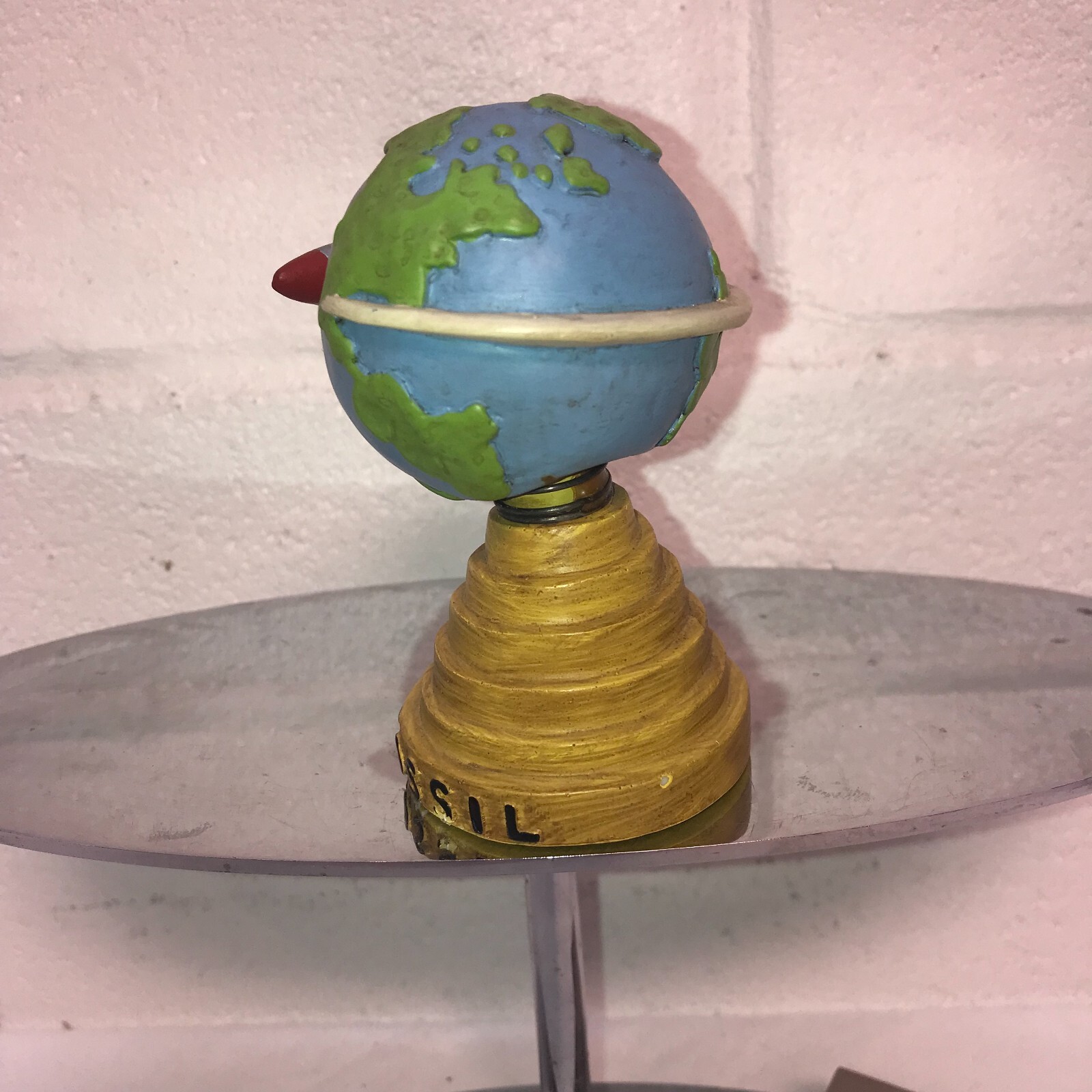FOSSIL Around the World Statue Advertising Watches Store Display Bobble Plane