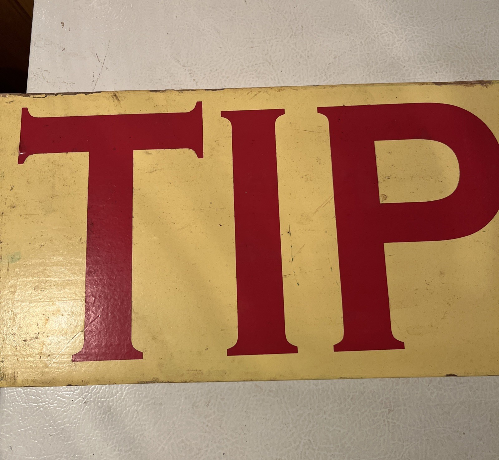Vintage Wooden Wood Tip Steak Sign 48 x 7.5 x 1” Grocery Store Hand Made