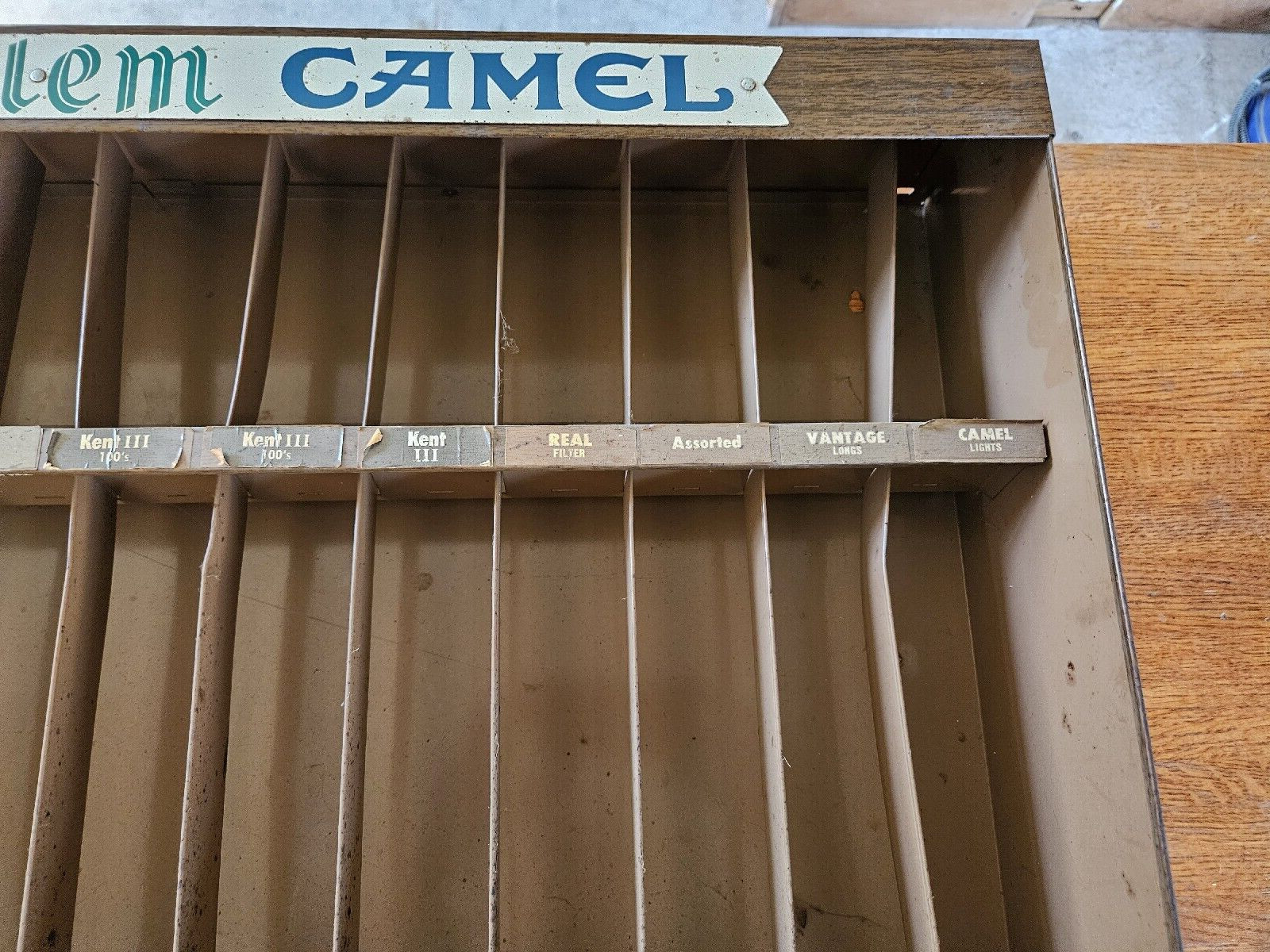 Vintage Metal Cigarette Store Display Sales Rack Case – Winston, Salem, Camel