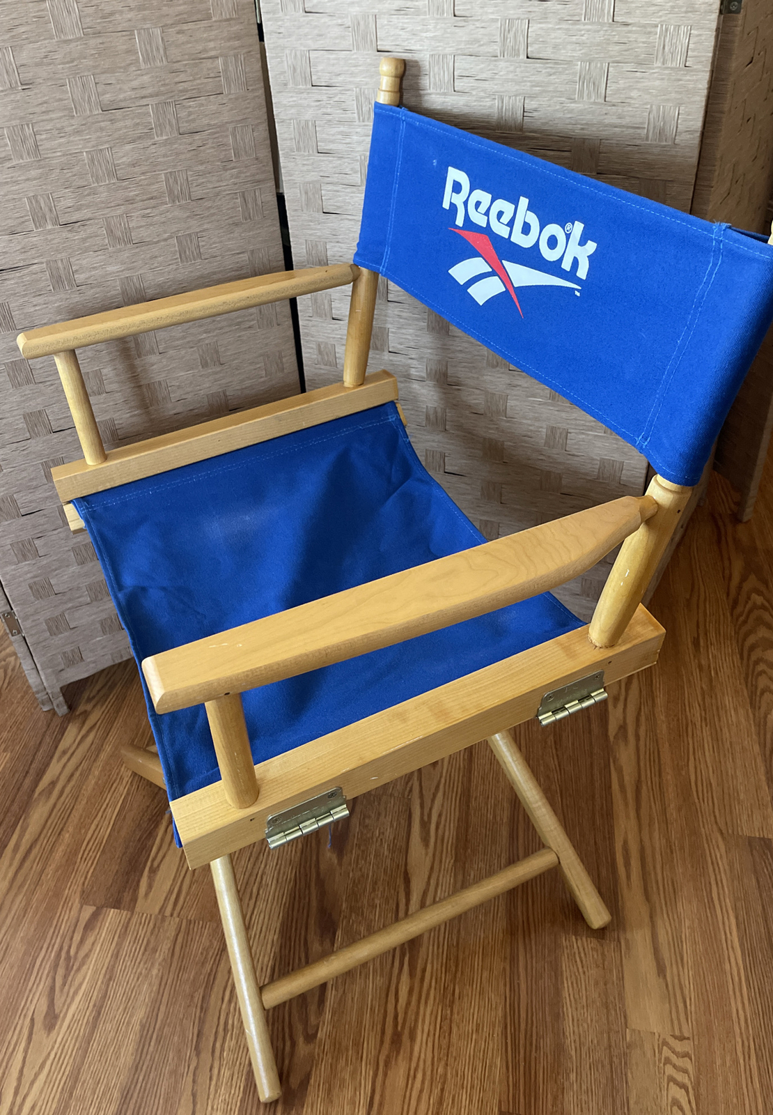Classic Rare 1990s REEBOK Purple Folding Vintage Telescope Directors Chair