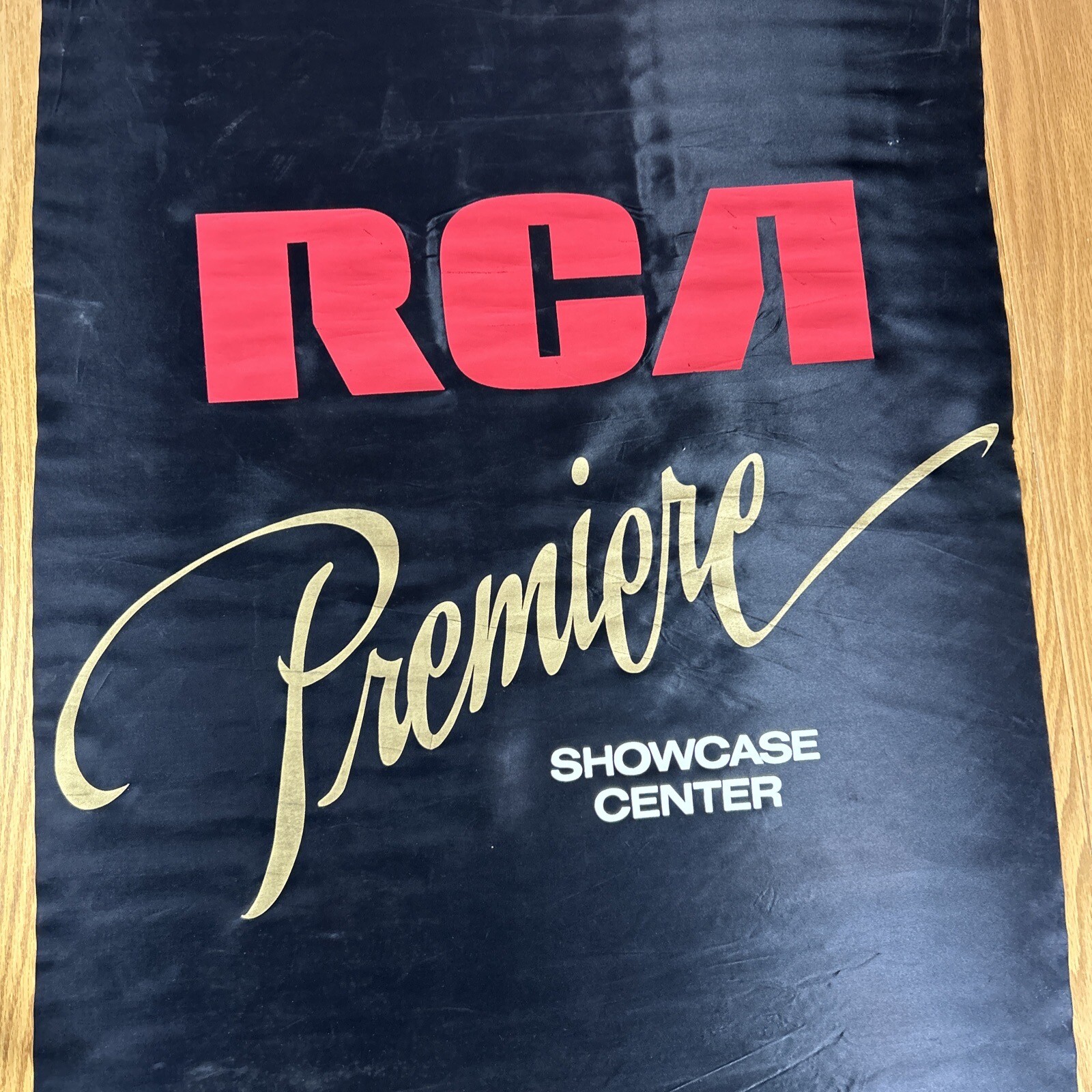 Vintage RCA Sign Premier Showcase Center Store Display Banner Flag 41″x27″ Vinyl