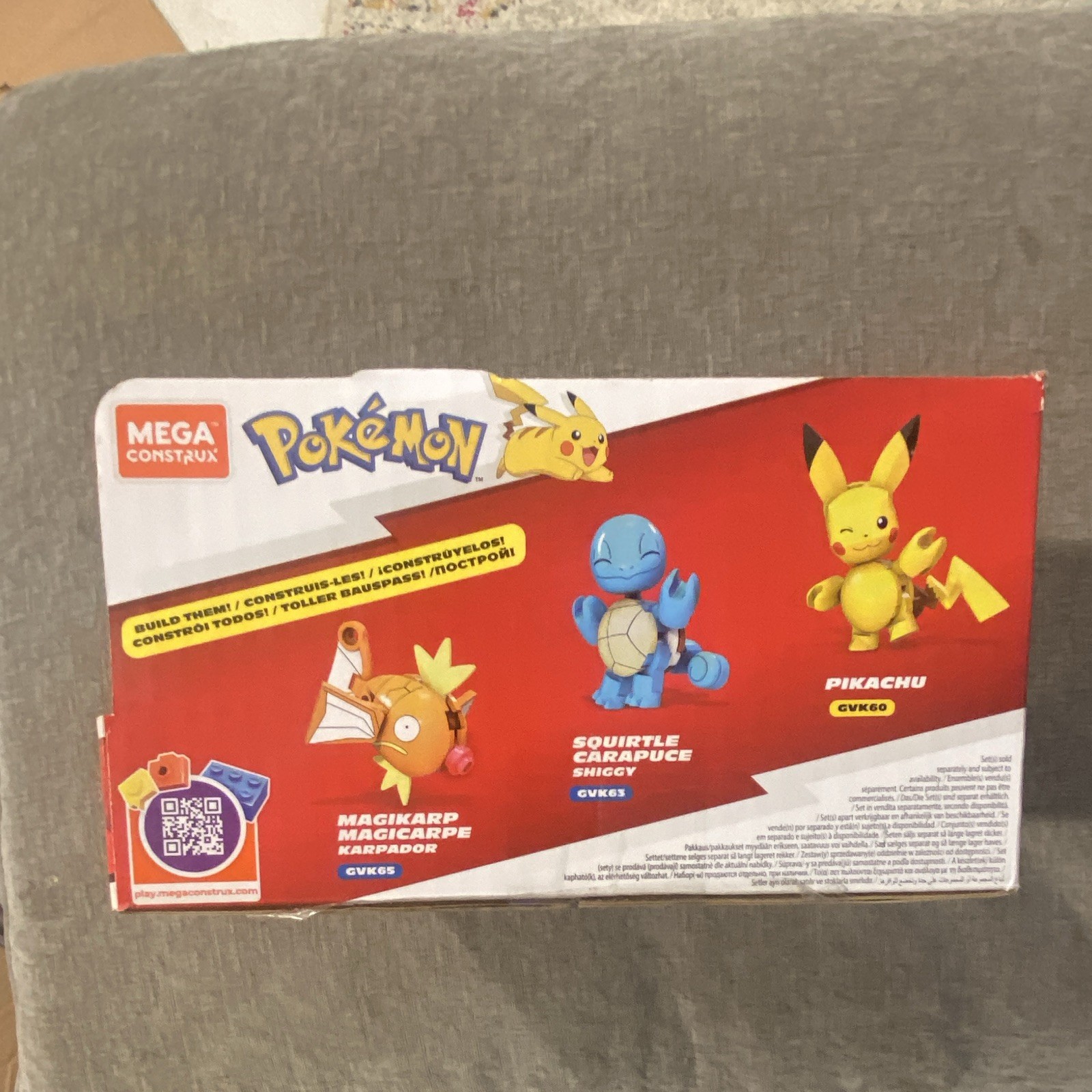 MEGA Construx Pokémon Cardboard Countertop Store Display Box/Tray 2021 Red