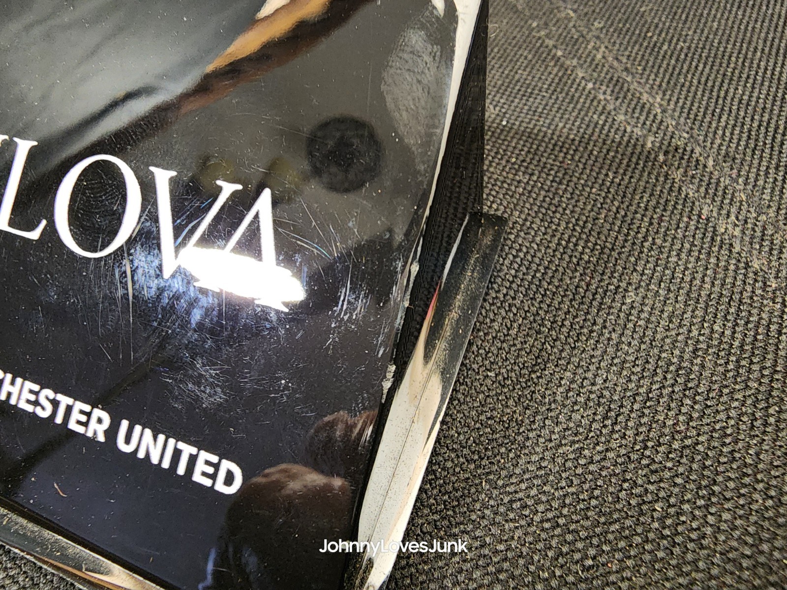 Manchester United Bulova Watch Dealer Display Sign Used