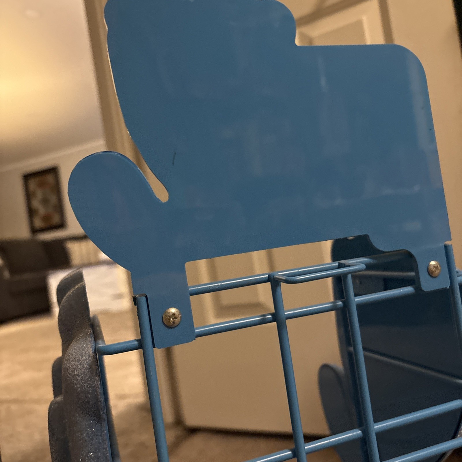 Sour Patch Kids Candy Store Display – Blue Metal Wire Shelf Rack Display As Is