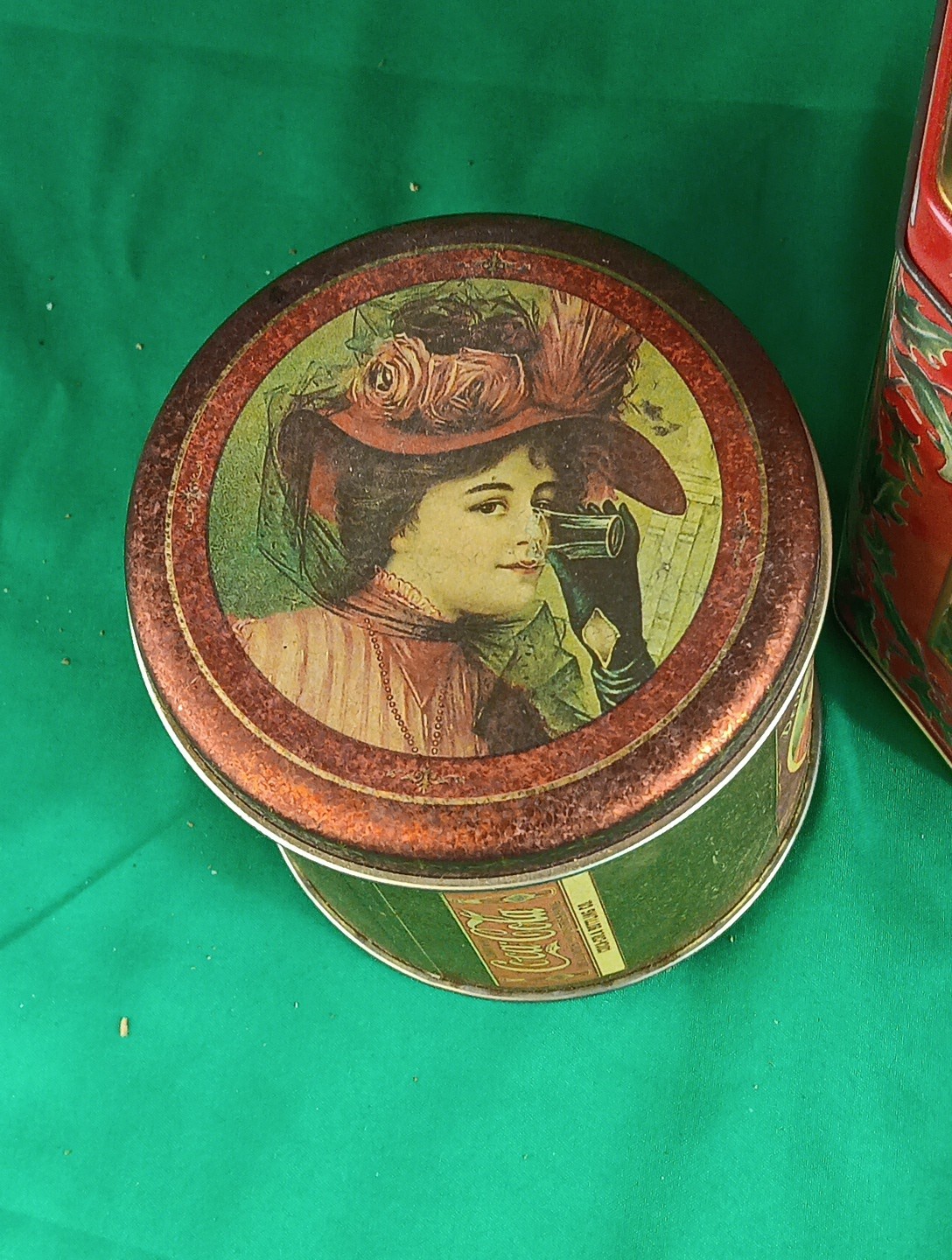 Vintage Coca-Cola Lambertz Music Box Cannon Tin Bottle Display Advertising
