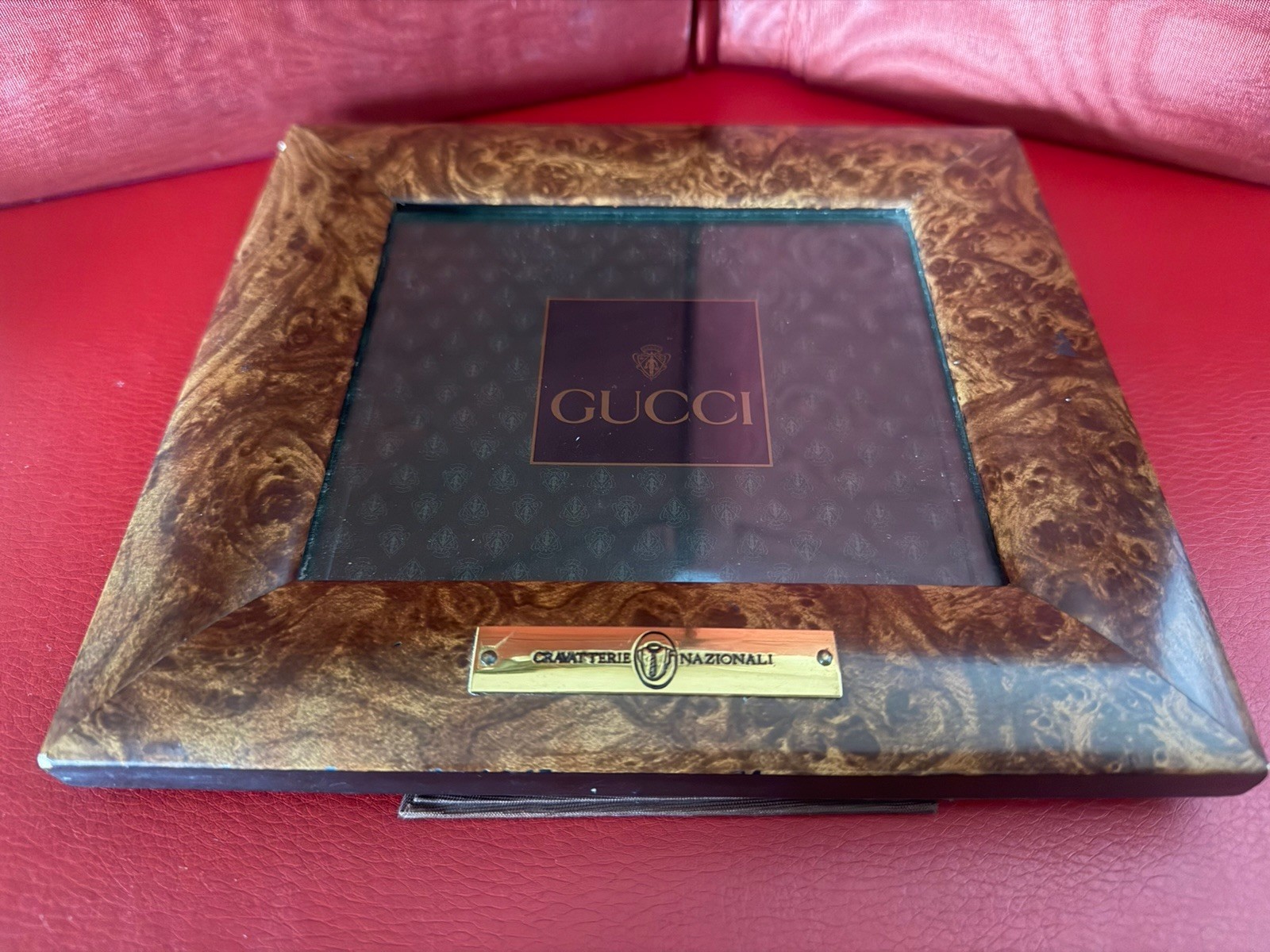 GUCCI Display Shop Showcase Boutique Display TIES Wood Vintage