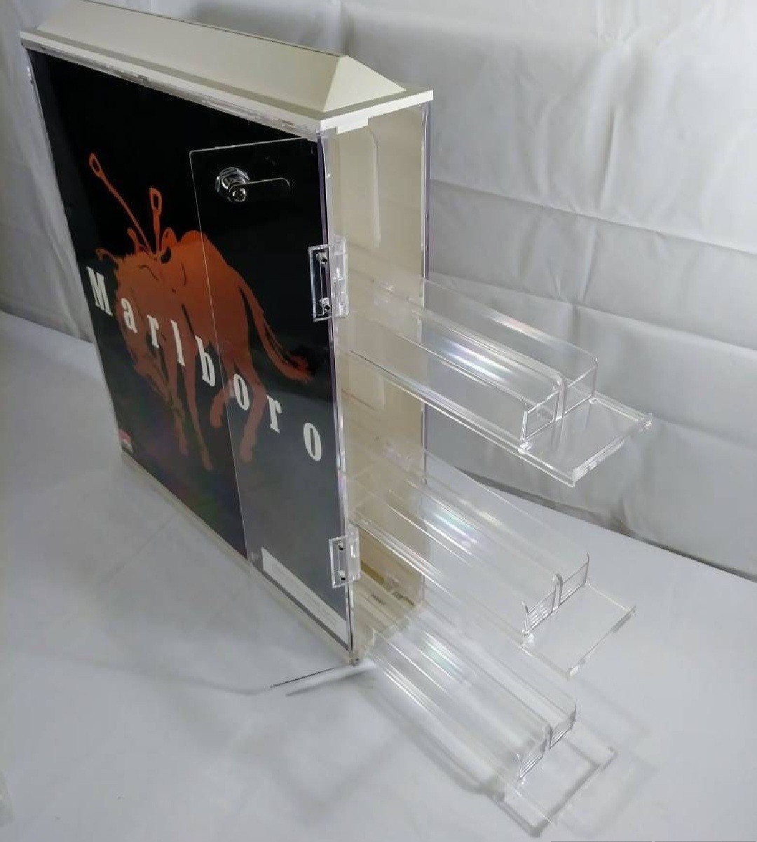 Vintage NOS Philip Morris Marlboro Cigarette Display Case Store Counter Display